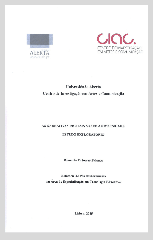 Portada del Libro: As Narrativas Digitais sobre a Diversidade.